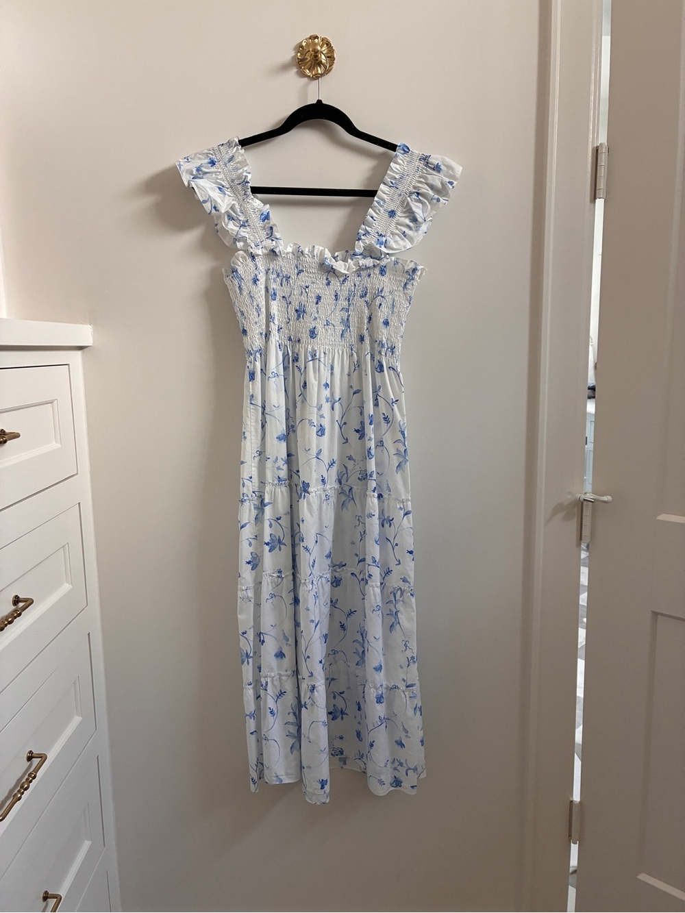 Hill House Ellie Nap Dress - Blue Botanical Print - Picture 5 of 6